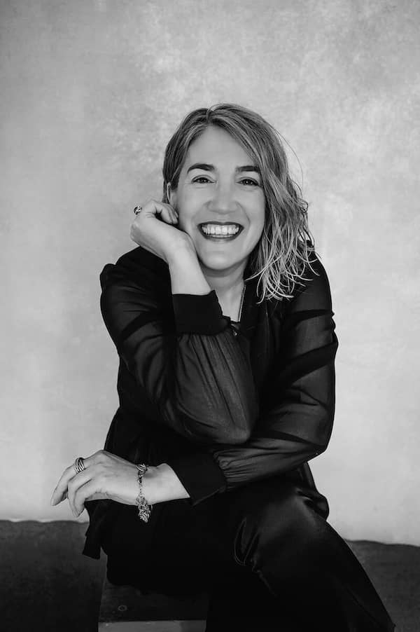 black and white and smiling - phot of Jules